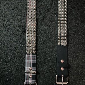 STUDDED PYRAMID BELT BLACK